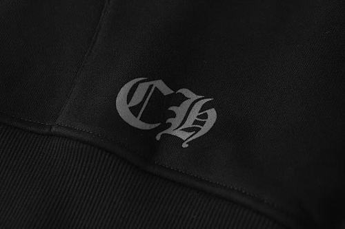 EM Sneakers Chrome Hearts Hong Kong Exclusive Scroll Label Hoodie Black