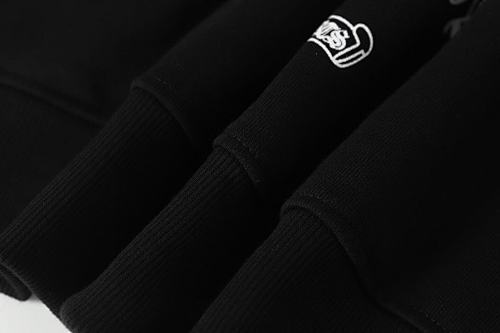 EM Sneakers Chrome Hearts Hong Kong Exclusive Scroll Label Hoodie Black