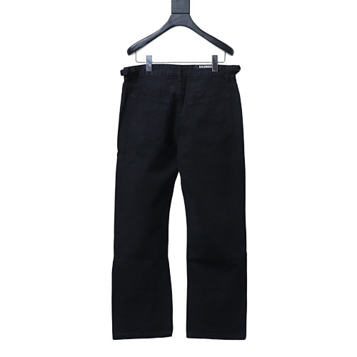 EM Sneakers Balenciaga 24SS Slashed Distressed Jeans Black