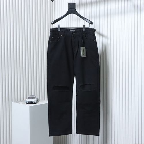 EM Sneakers Balenciaga 24SS Slashed Distressed Jeans Black