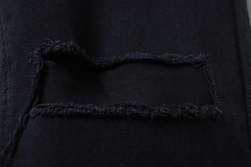 EM Sneakers Balenciaga 24SS Slashed Distressed Jeans Black