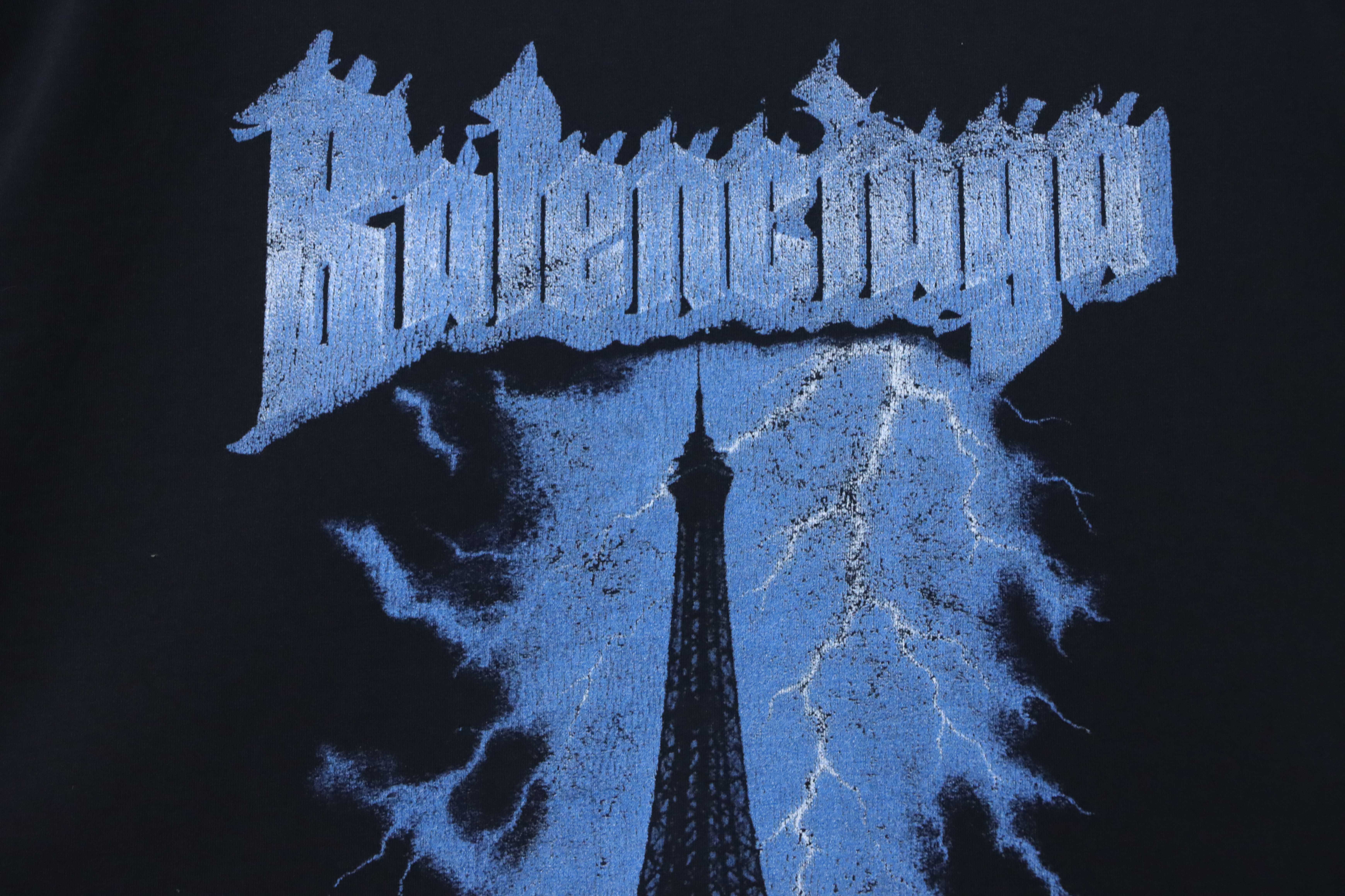 EM Sneakers Balenciaga 26SS Eiffel Tower Short-Sleeve T-Shirt Black