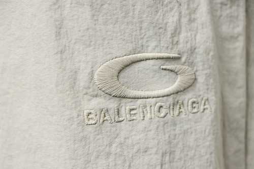 EM Sneakers Balenciaga 26SS Half-Circle Letter Embroidery Sweatpants Creamy Apricot