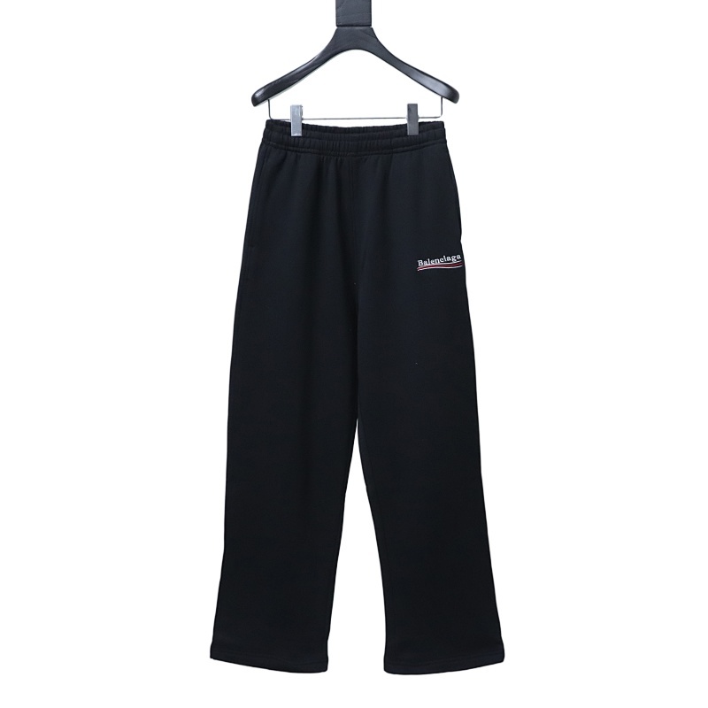 EM Sneakers Balenciaga (BLCG) SS23 Cola Embroidery Wide-Leg Sweatpant Black