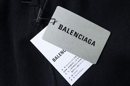 EM Sneakers Balenciaga (BLCG) SS23 Cola Embroidery Wide-Leg Sweatpant Black