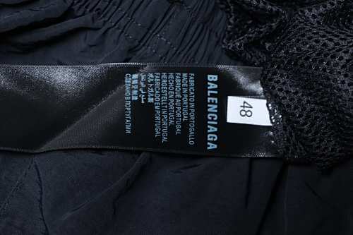 EM Sneakers Balenciaga 26SS Half-Circle Letter Embroidery Sweatpants Black