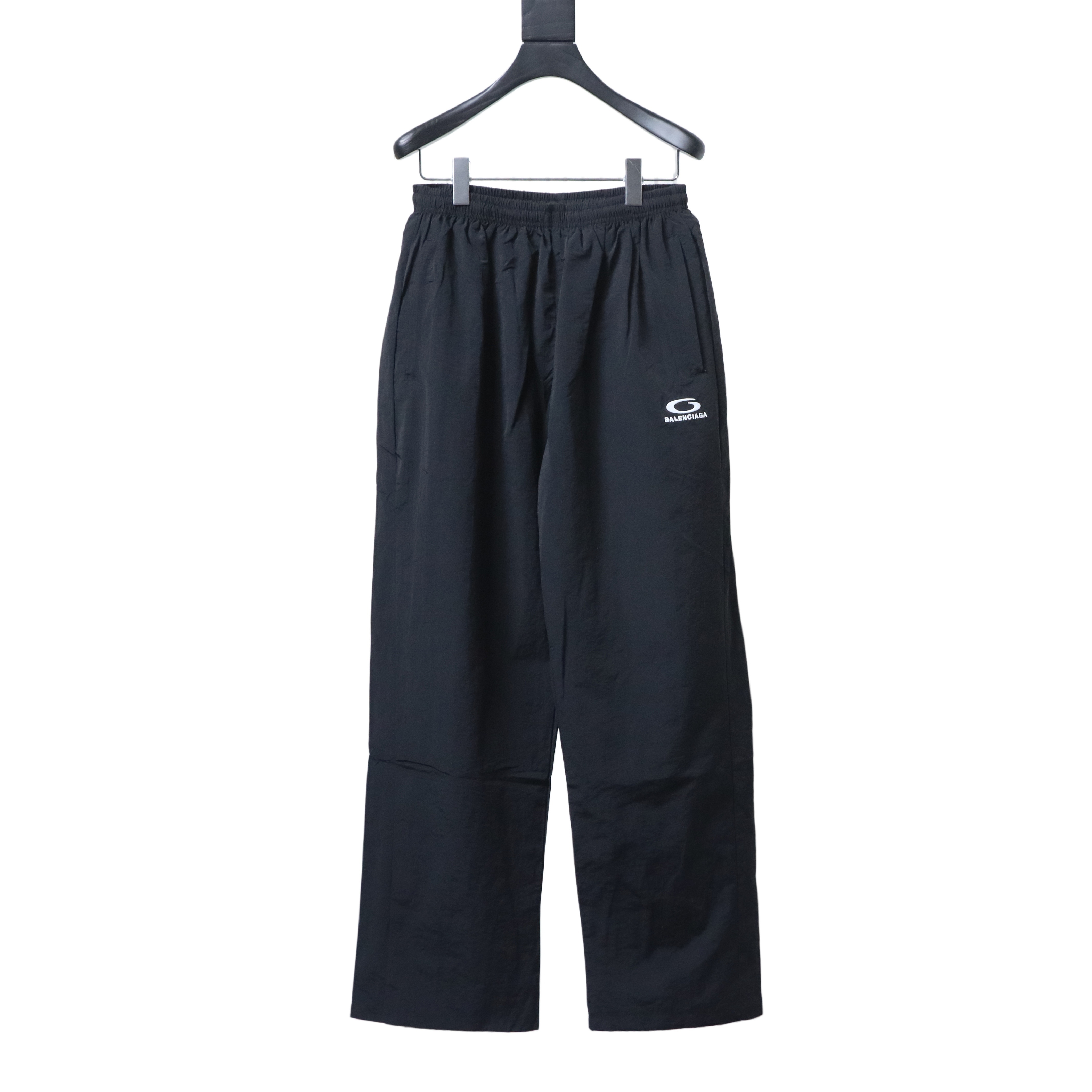 EM Sneakers Balenciaga 26SS Half-Circle Letter Embroidery Sweatpants Black