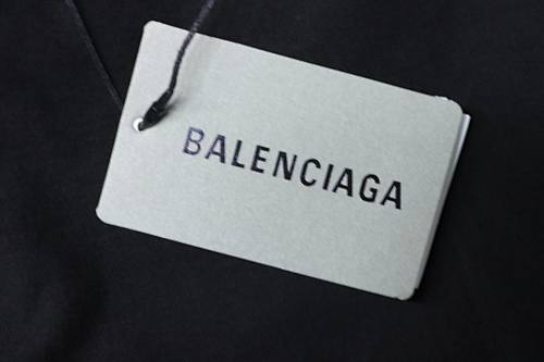 EM Sneakers Balenciaga Distressed T-Shirt with Faded Cola Print and Rips Black