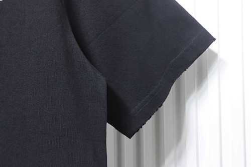 EM Sneakers Balenciaga Distressed T-Shirt with Faded Cola Print and Rips Dark Gray