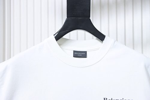 EM Sneakers Balenciaga Distressed T-Shirt with Faded Cola Print and Rips White