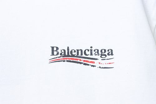 EM Sneakers Balenciaga Distressed T-Shirt with Faded Cola Print and Rips White