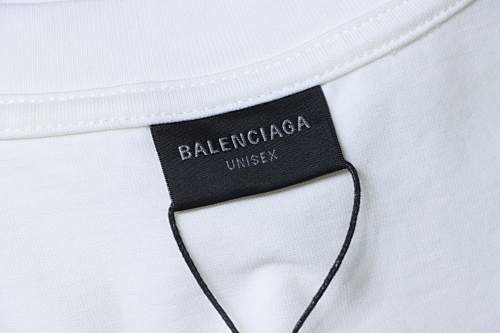 EM Sneakers Balenciaga Distressed T-Shirt with Faded Cola Print and Rips White