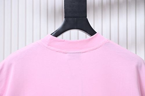 EM Sneakers Balenciaga Fountain Letter Print T-Shirt Pink