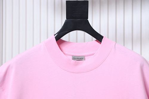 EM Sneakers Balenciaga Fountain Letter Print T-Shirt Pink