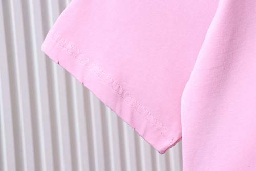 EM Sneakers Balenciaga Fountain Letter Print T-Shirt Pink