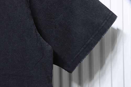 EM Sneakers Balenciaga Heavyweight Snow-Washed Distressed Buckle-Print T-Shirt Black