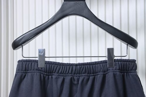 EM Sneakers Balenciaga Paneled Plaid Sweatpants Dark Grey