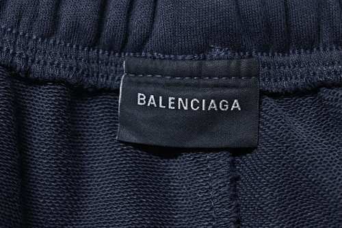 EM Sneakers Balenciaga Paneled Plaid Sweatpants Dark Grey