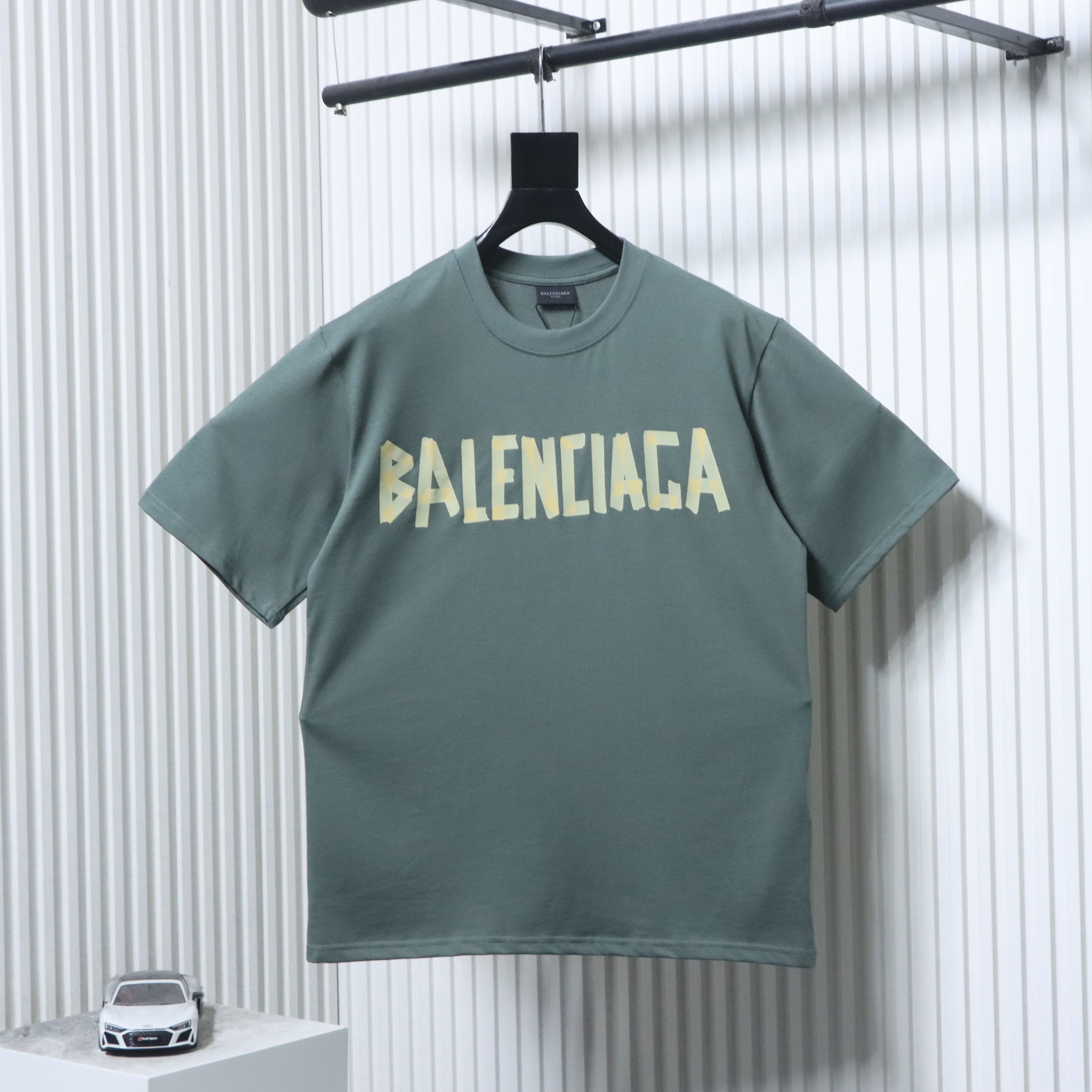 EM Sneakers Balenciaga Masking Tape T-Shirt Green