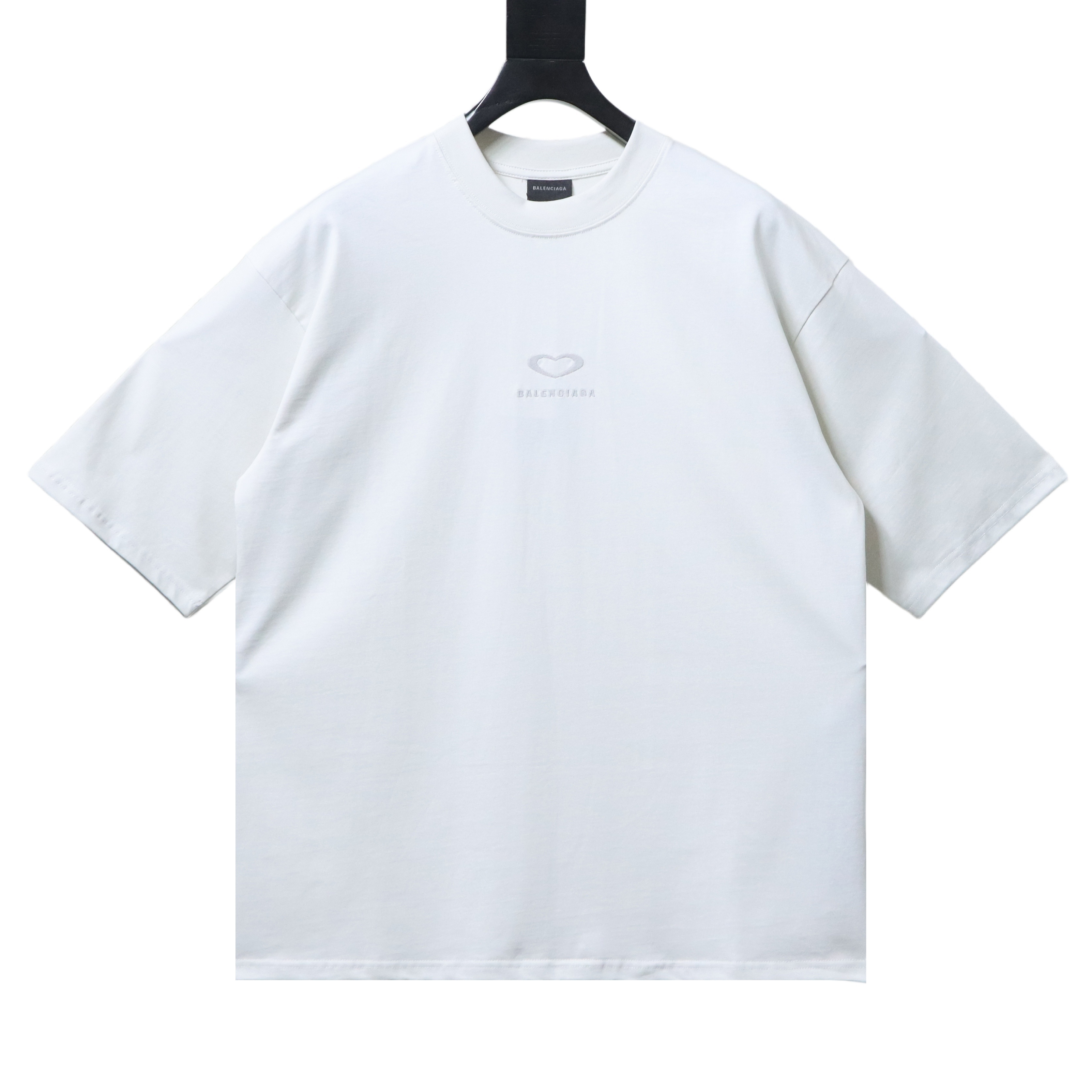 EM Sneakers Balenciaga Qixi Valentine's Day Limited Edition T-Shirt with Heart Logo White