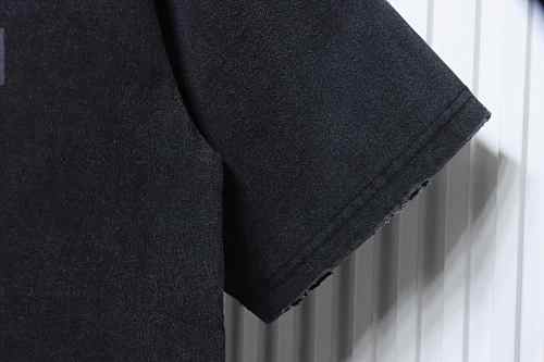 EM Sneakers Balenciaga Reversed Double-B Logo Print Washed Distressed T-Shirt Black