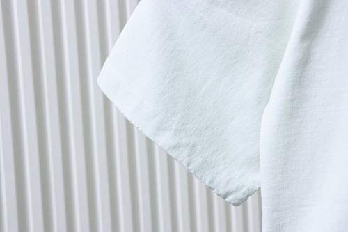 EM Sneakers Balenciaga Reversed Double-B Logo Print Washed Distressed T-Shirt White