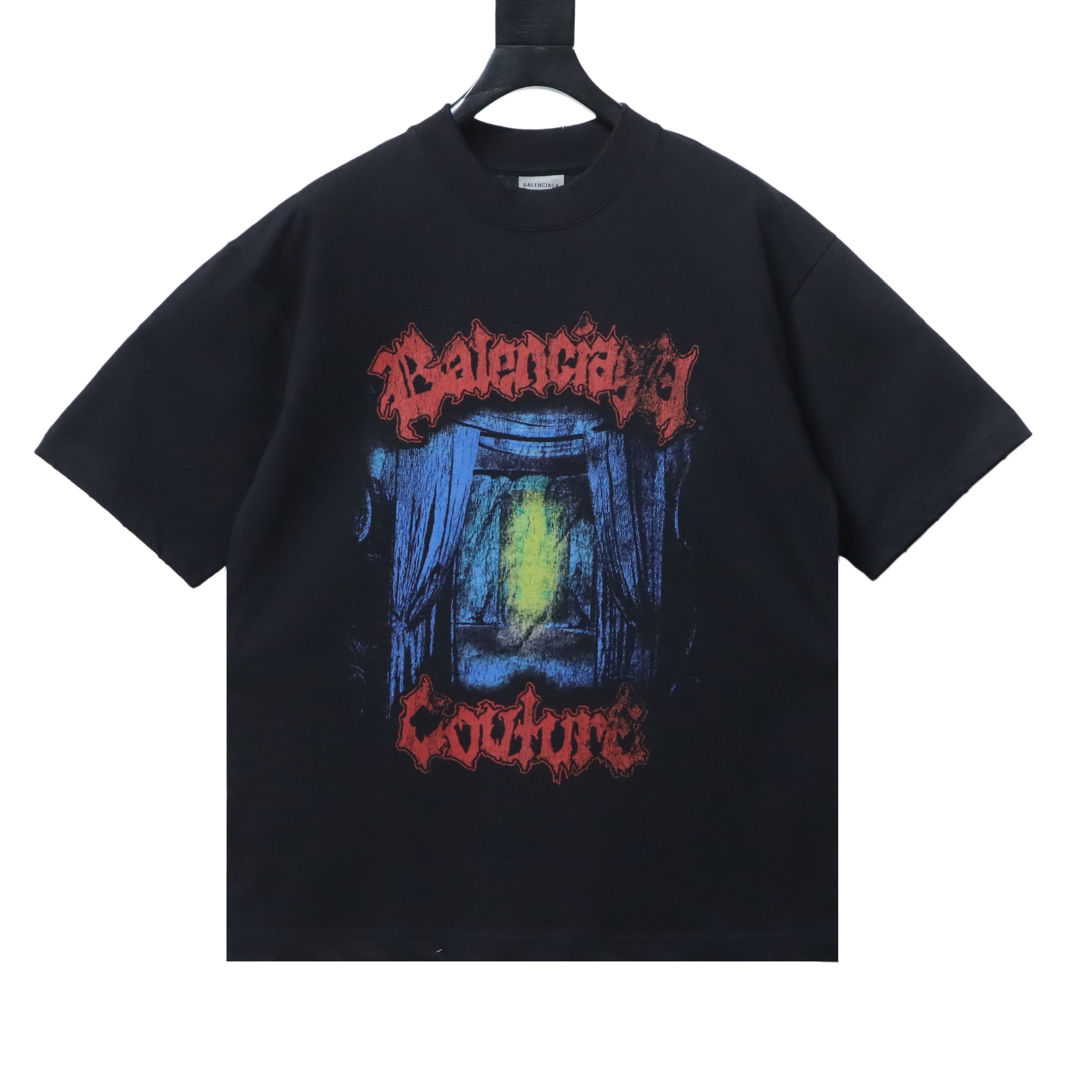 EM Sneakers Balenciaga Window Light Art Print T-Shirt Black