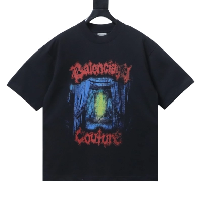 EM Sneakers Balenciaga Window Light Art Print T-Shirt Black 01