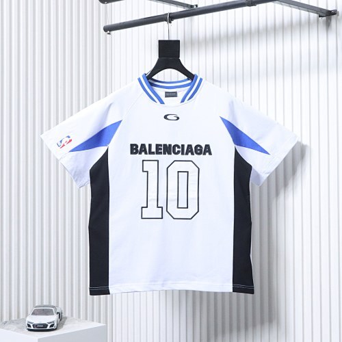 EM Sneakers Balenciaga x NBA Collab Series: Oversized Color-block T-Shirt White Blue