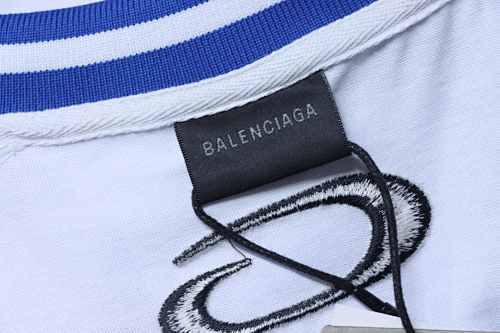 EM Sneakers Balenciaga x NBA Collab Series: Oversized Color-block T-Shirt White Blue