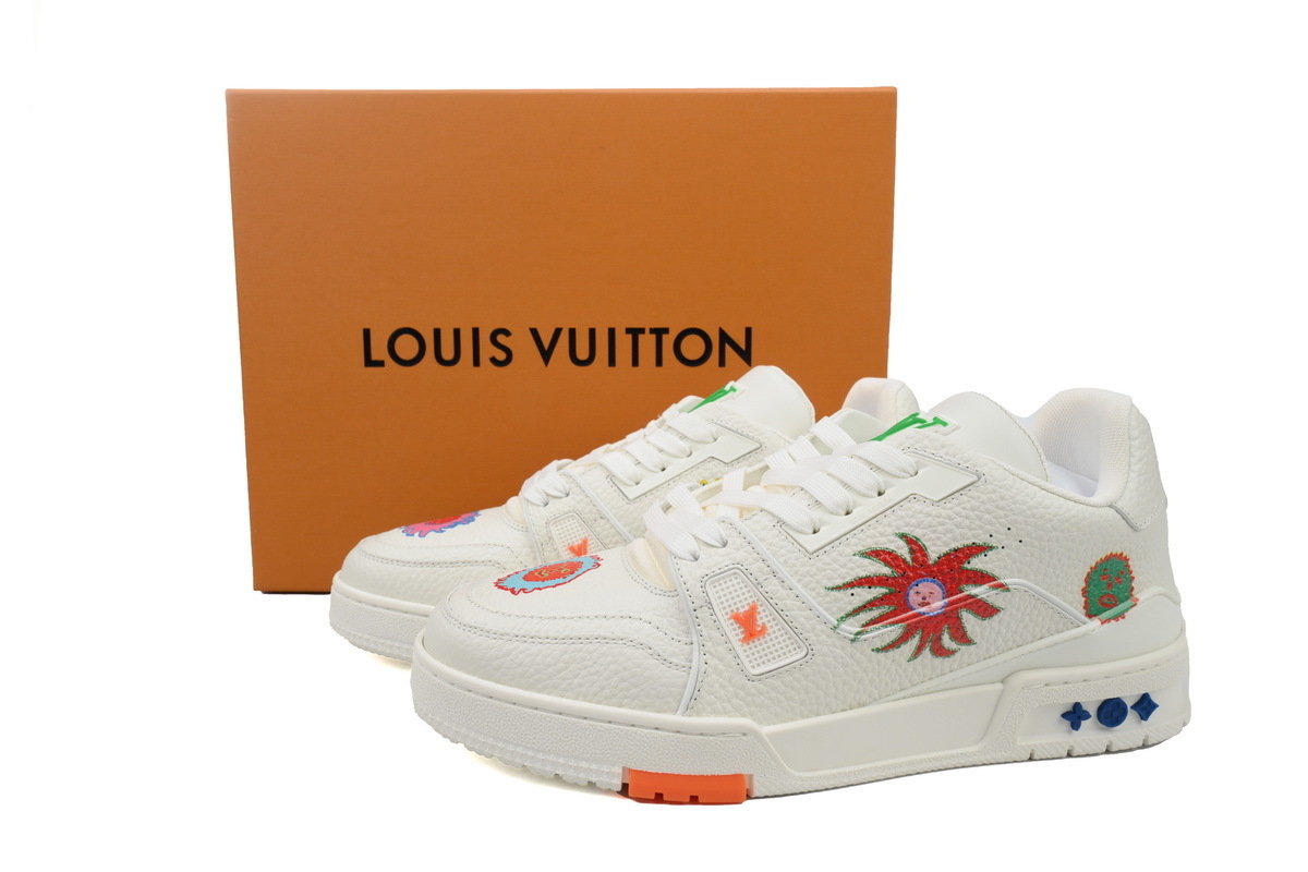 EM Sneakers Louis Vuitton Trainer Sneaker × Yayoi Kusama White 