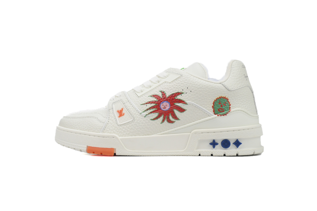 EM Sneakers Louis Vuitton Trainer Sneaker × Yayoi Kusama White 