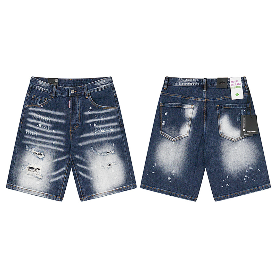 EM Sneakers Dsquared2 Denim Short Jeans #2053