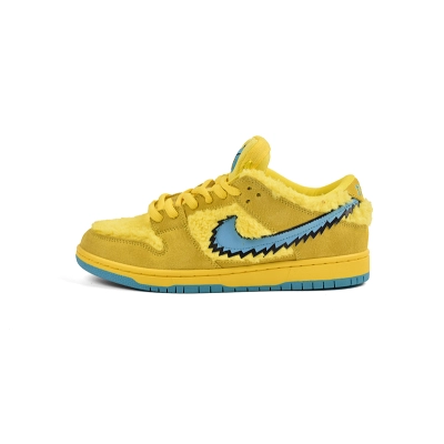 EM Sneakers Nike SB Dunk Low Grateful Dead Bears Opti Yellow 01