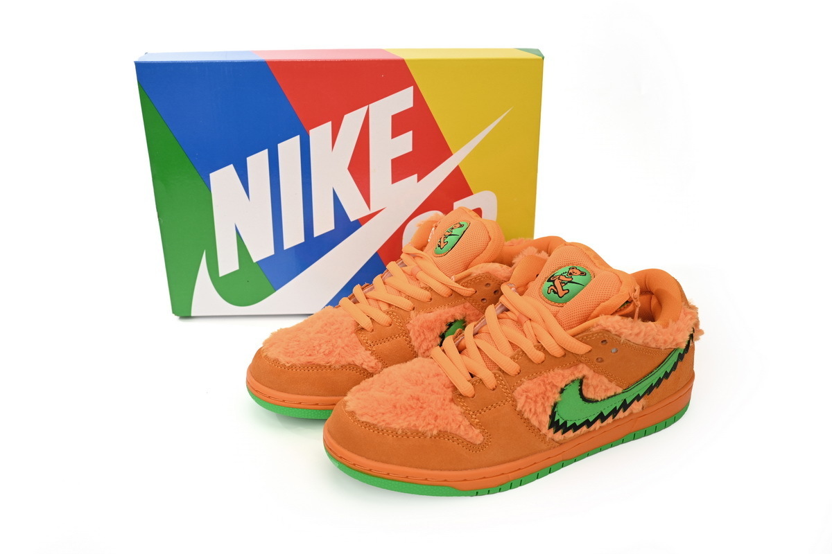 EM Sneakers Nike SB Dunk Low Grateful Dead Bears Orange