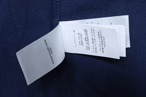 EM Sneakers Ralph Lauren Classic Fit Linen Shirt Navy-Red Logo