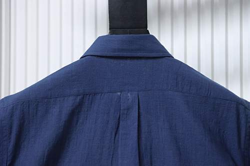 EM Sneakers Ralph Lauren Classic Fit Linen Shirt Navy-Red Logo