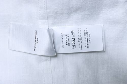 EM Sneakers Ralph Lauren Classic Fit Linen Shirt White-NavyLogo