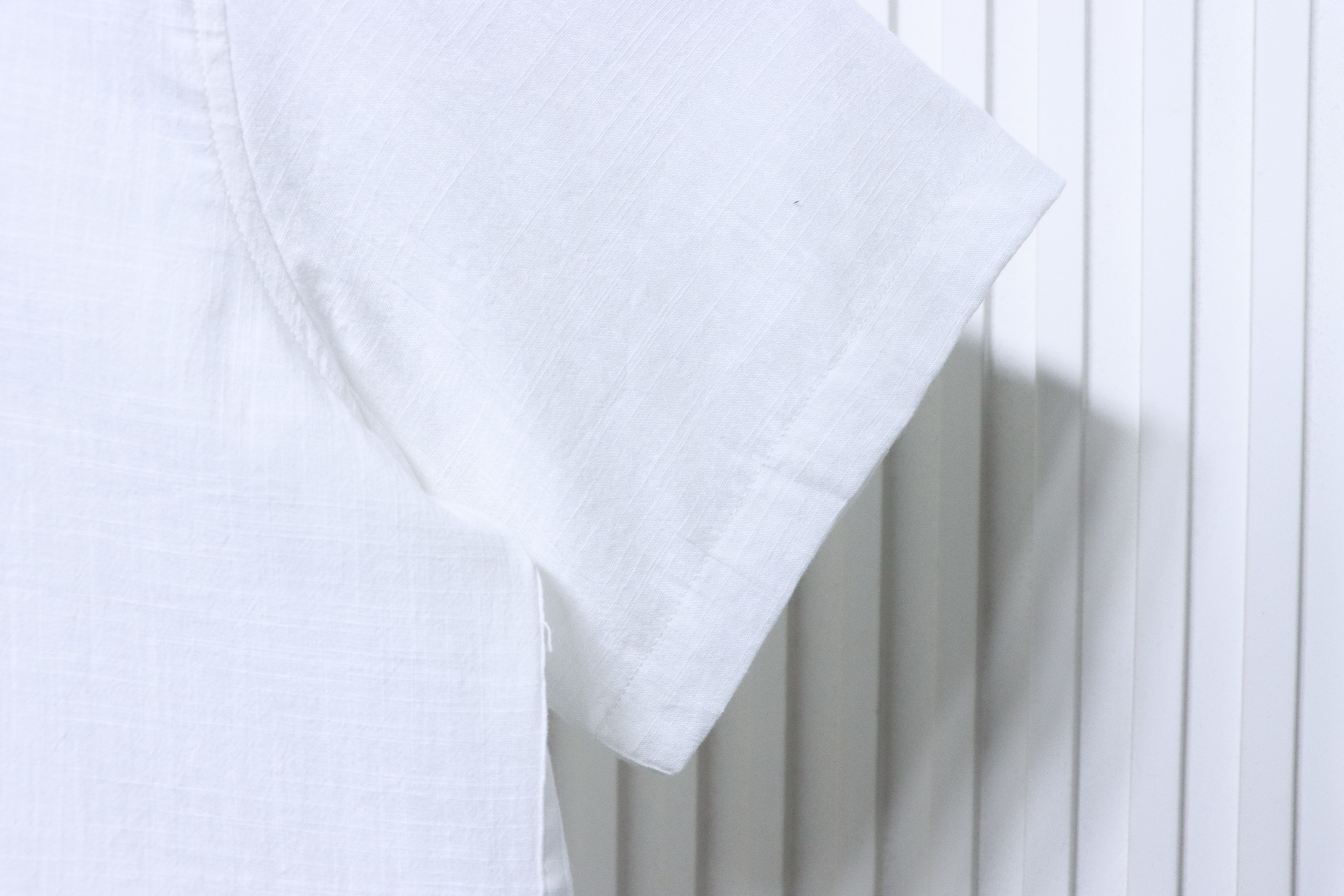 EM Sneakers Ralph Lauren Classic Fit Linen Shirt White-NavyLogo