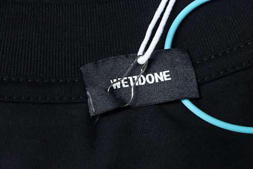 EM Sneakers WE11DONE 25SS Flame Barrage Logo T-Shirt Black