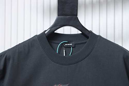 EM Sneakers WE11DONE 25SS Flame Barrage Logo T-Shirt Gray