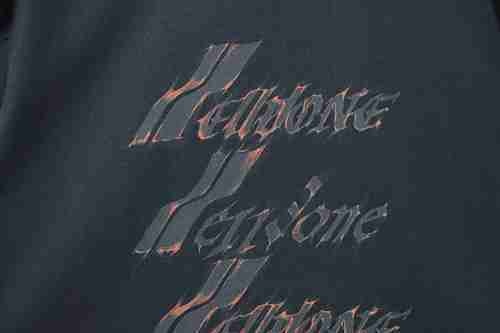 EM Sneakers WE11DONE 25SS Flame Barrage Logo T-Shirt Gray