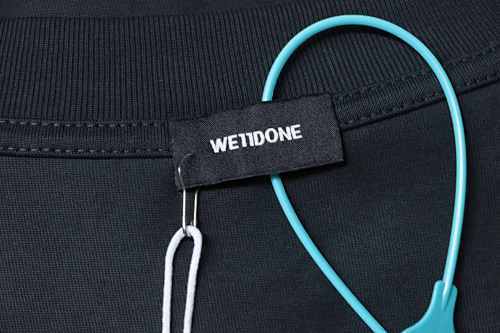 EM Sneakers WE11DONE 25SS Flame Barrage Logo T-Shirt Gray