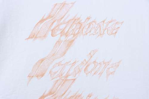 EM Sneakers WE11DONE 25SS Flame Barrage Logo T-Shirt White