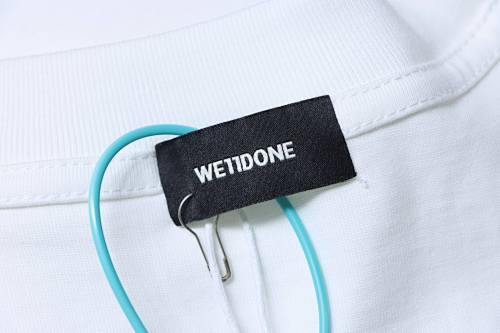 EM Sneakers WE11DONE 25SS Flame Barrage Logo T-Shirt White