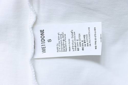 EM Sneakers WE11DONE 25SS Flame Barrage Logo T-Shirt White