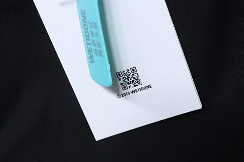 EM Sneakers WE11DONE 26SS Liquid Fluorescent Logo Barrage T-Shirt Black