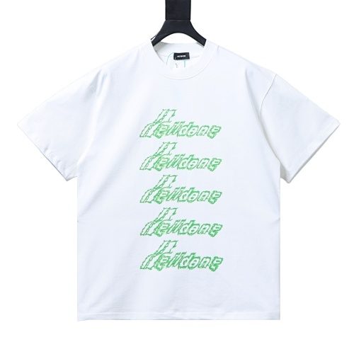 EM Sneakers WE11DONE 26SS Liquid Fluorescent Logo Barrage T-Shirt White