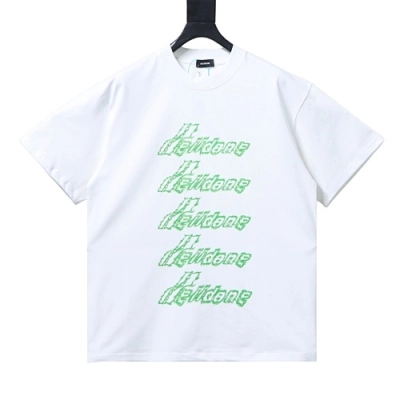 EM Sneakers WE11DONE 26SS Liquid Fluorescent Logo Barrage T-Shirt White 01
