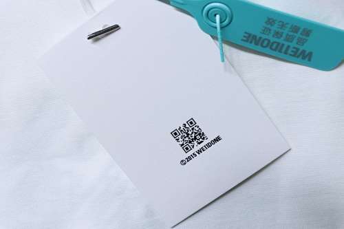 EM Sneakers WE11DONE 26SS Liquid Fluorescent Logo Barrage T-Shirt White